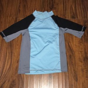 Cat & jack blue & Gray swimming shirt rashguard